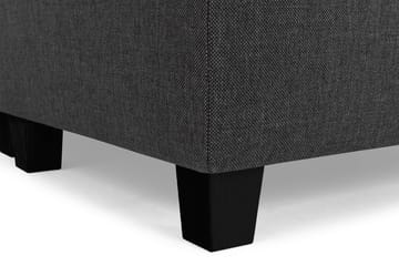 Crazy 5-seters Venstrevendt U-formet X-Large Sofa med Divan og Sjeselong i Stoff - Antrasitt - Møbler - Sofaer - U-sofa