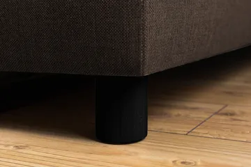 Crazy 5-seters Venstrevendt U-formet X-Large Sofa med Divan og Sjeselong i Stoff - Brun - Møbler - Sofaer - U-sofa