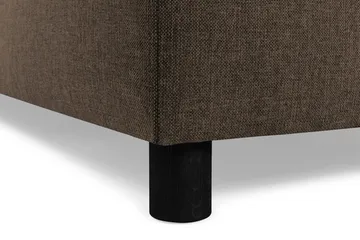 Crazy 5-seters Venstrevendt U-formet X-Large Sofa med Divan og Sjeselong i Stoff - Brun - Møbler - Sofaer - U-sofa