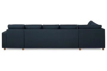 Crazy 5-seters Venstrevendt U-formet X-Large Sofa med Divan og Sjeselong i Stoff - Mørkeblå - Møbler - Sofaer - U-sofa