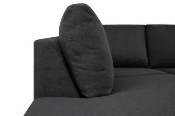 Crazy 5-seters Venstrevendt U-formet X-Large Sofa med Divan og Sjeselong i Stoff - Mørkegrå - Møbler - Sofaer - U-sofa