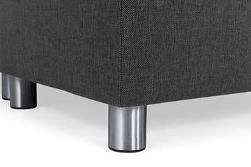 Crazy 6-seters Høyrevendt U-formet XX-Large Sofa med Divan og Sjeselong i Stoff - Antrasitt - Møbler - Sofaer - U-sofa