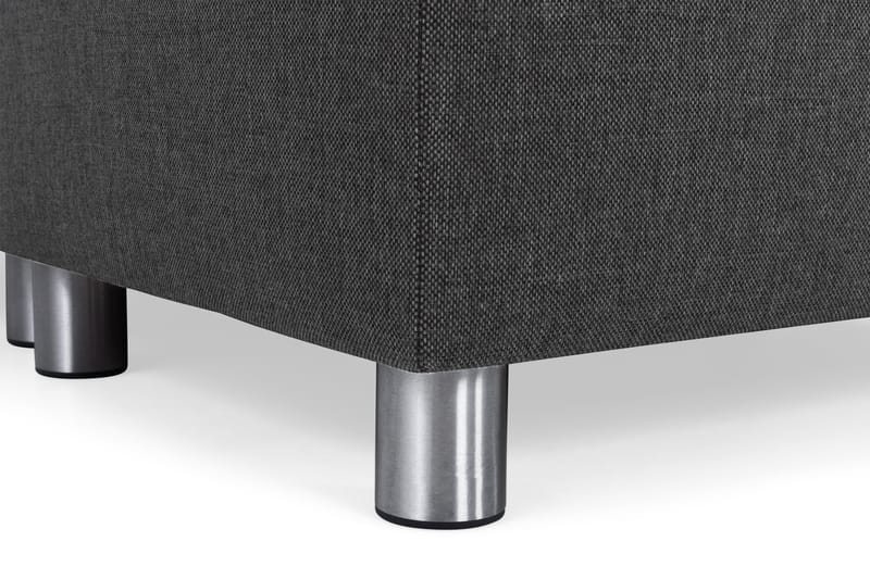 Crazy 6-seters Høyrevendt U-formet XX-Large Sofa med Divan og Sjeselong i Stoff - Antrasitt - Møbler - Sofaer - U-sofa