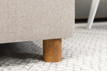 Crazy 6-seters Høyrevendt U-formet XX-Large Sofa med Divan og Sjeselong i Stoff - Beige - Møbler - Sofaer - U-sofa