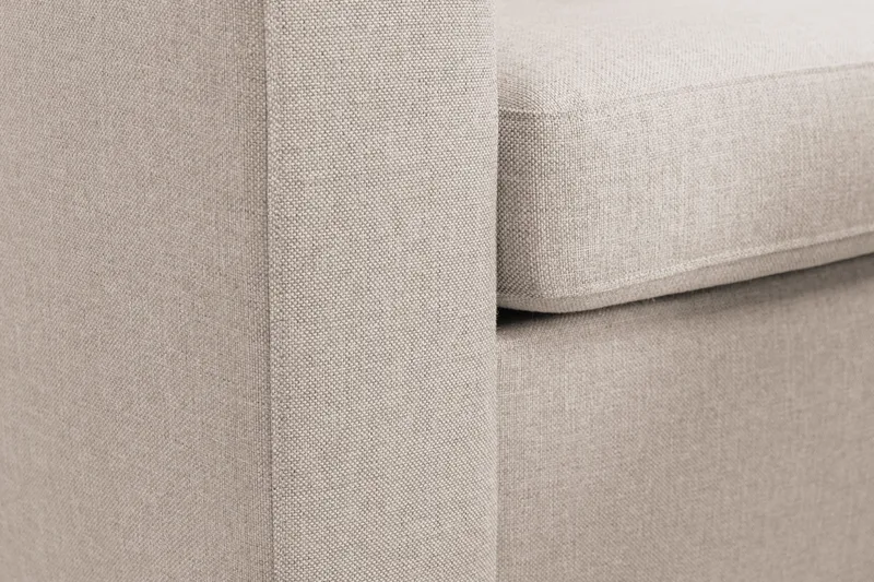 Crazy 6-seters Høyrevendt U-formet XX-Large Sofa med Divan og Sjeselong i Stoff - Beige - Møbler - Sofaer - U-sofa