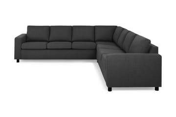 Crazy 6-seters Vendbar L-formet X-Large Hjørnesofa i Stoff - Antrasitt - Møbler - Sofaer - Hjørnesofa