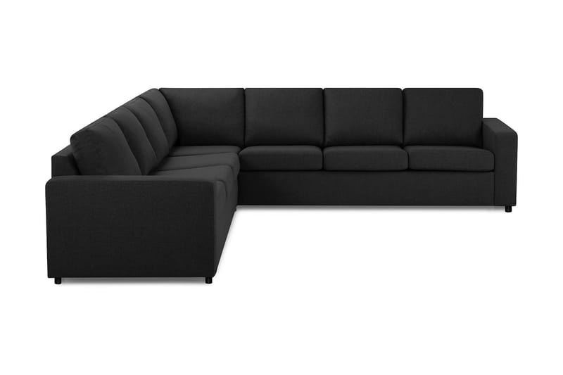 Crazy 6-seters Vendbar L-formet X-Large Hjørnesofa i Stoff - Antrasitt - Møbler - Sofaer - Hjørnesofa