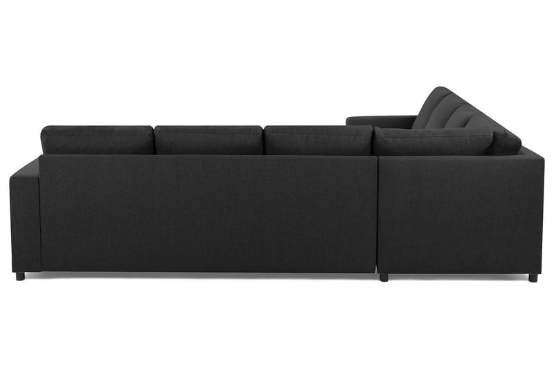 Crazy 6-seters Vendbar L-formet X-Large Hjørnesofa i Stoff - Antrasitt - Møbler - Sofaer - Hjørnesofa