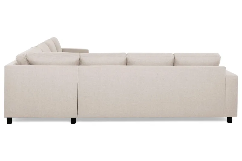 Crazy 6-seters Vendbar L-formet X-Large Hjørnesofa i Stoff - Beige - Møbler - Sofaer - Hjørnesofa
