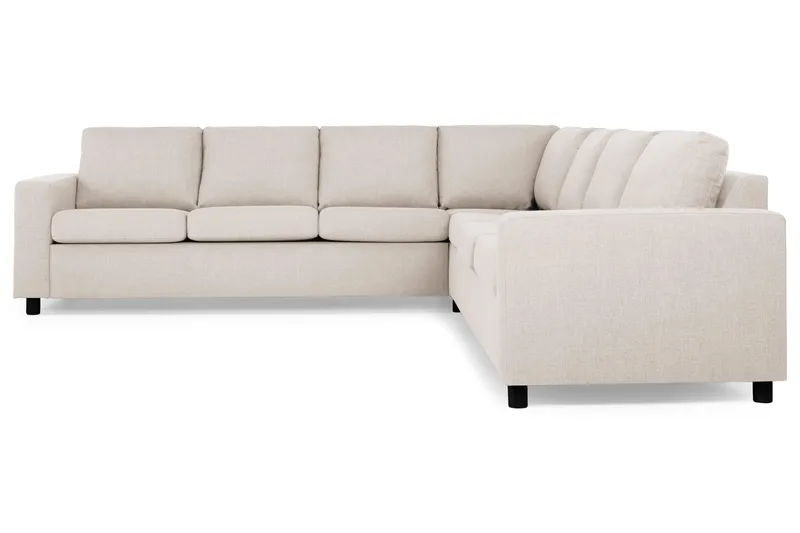 Crazy 6-seters Vendbar L-formet X-Large Hjørnesofa i Stoff, Beige