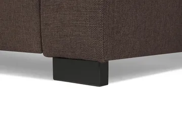 Crazy 6-seters Vendbar L-formet X-Large Hjørnesofa i Stoff - Brun - Møbler - Sofaer - Hjørnesofa