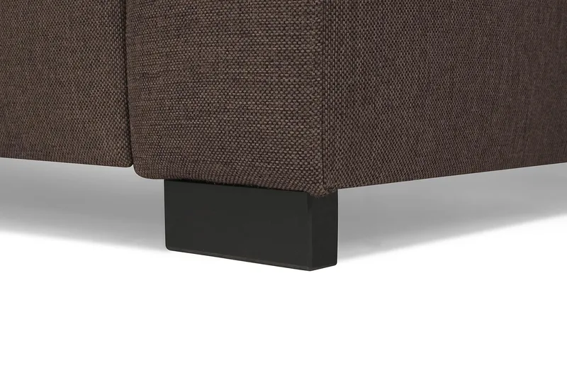 Crazy 6-seters Vendbar L-formet X-Large Hjørnesofa i Stoff - Brun - Møbler - Sofaer - Hjørnesofa