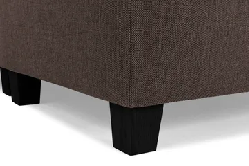 Crazy 6-seters Vendbar L-formet X-Large Hjørnesofa i Stoff - Brun - Møbler - Sofaer - Hjørnesofa