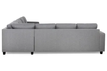 Crazy 6-seters Vendbar L-formet X-Large Hjørnesofa i Stoff - Grå - Møbler - Sofaer - Hjørnesofa
