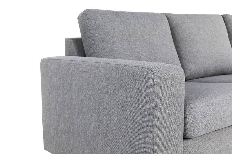 Crazy 6-seters Vendbar L-formet X-Large Hjørnesofa i Stoff - Grå - Møbler - Sofaer - Hjørnesofa