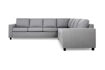 Crazy 6-seters Vendbar L-formet X-Large Hjørnesofa i Stoff - Grå - Møbler - Sofaer - Hjørnesofa
