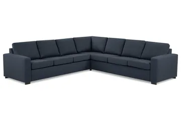 Crazy 6-seters Vendbar L-formet X-Large Hjørnesofa i Stoff - Mørkeblå - Møbler - Sofaer - Hjørnesofa