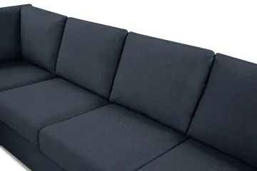 Crazy 6-seters Vendbar L-formet X-Large Hjørnesofa i Stoff - Mørkeblå - Møbler - Sofaer - Hjørnesofa