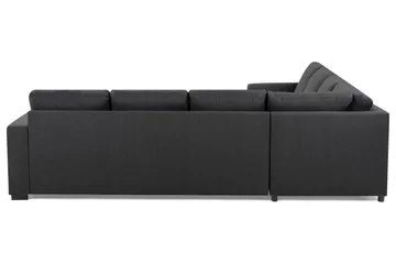Crazy 6-seters Vendbar L-formet X-Large Hjørnesofa i Stoff - Mørkegrå - Møbler - Sofaer - Hjørnesofa