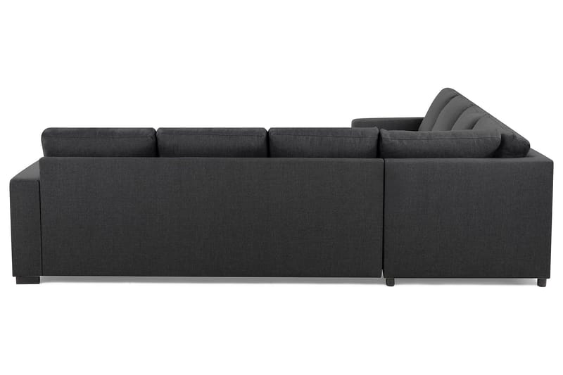 Crazy 6-seters Vendbar L-formet X-Large Hjørnesofa i Stoff - Mørkegrå - Møbler - Sofaer - Hjørnesofa