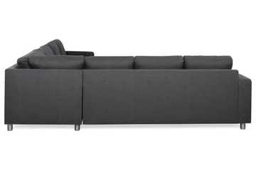 Crazy 6-seters Vendbar L-formet X-Large Hjørnesofa i Stoff - Mørkegrå - Møbler - Sofaer - Hjørnesofa