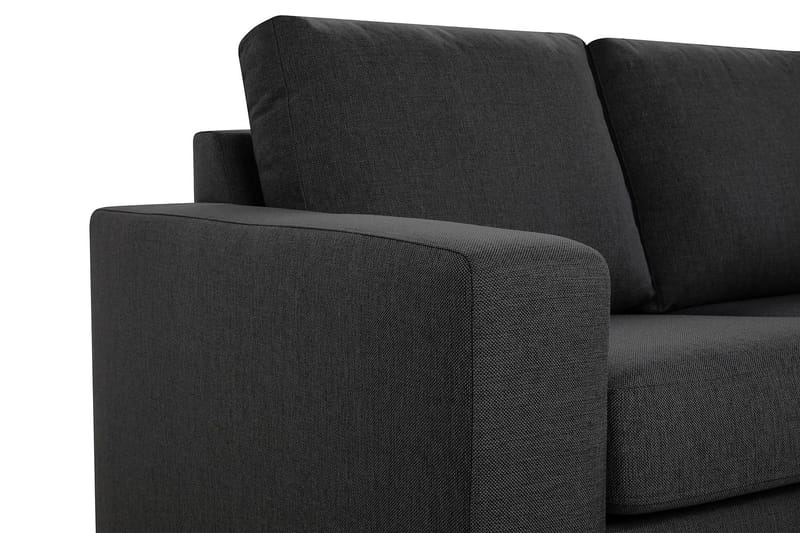 Crazy 6-seters Vendbar L-formet X-Large Hjørnesofa i Stoff - Mørkegrå - Møbler - Sofaer - Hjørnesofa