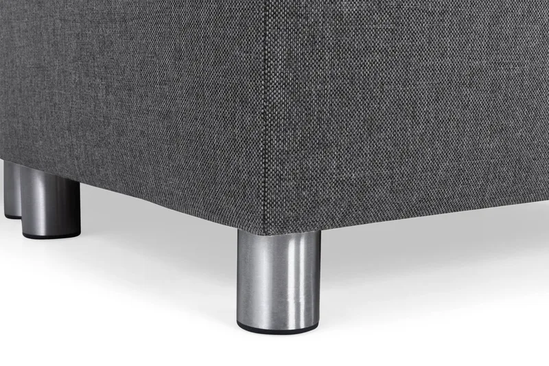 Crazy 6-seters Vendbar L-formet X-Large Hjørnesofa i Stoff - Mørkegrå - Møbler - Sofaer - Hjørnesofa