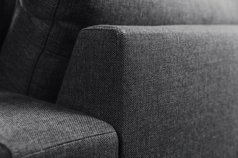 Crazy 6-seters Vendbar L-formet X-Large Hjørnesofa i Stoff - Mørkegrå - Møbler - Sofaer - Hjørnesofa