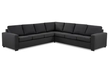 Crazy 6-seters Vendbar L-formet X-Large Hjørnesofa i Stoff - Mørkegrå - Møbler - Sofaer - Hjørnesofa