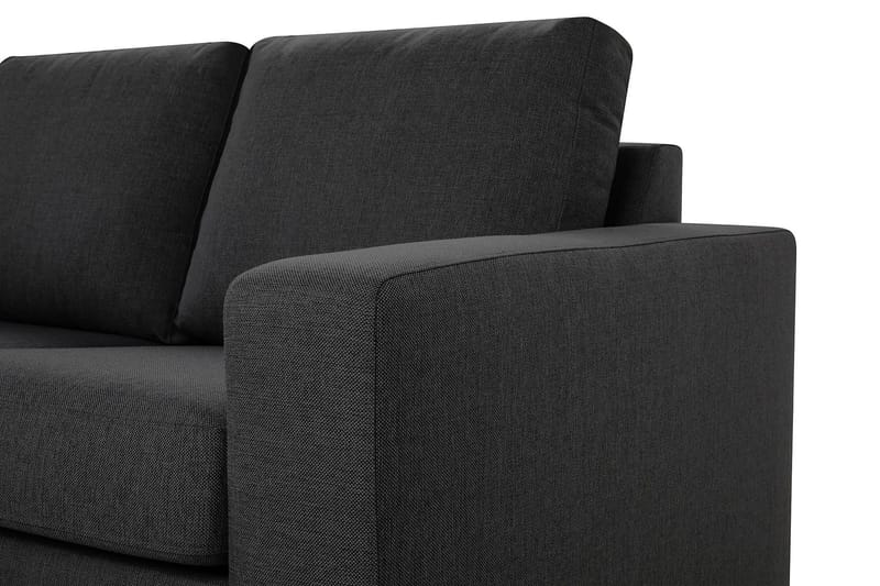 Crazy 6-seters Vendbar L-formet X-Large Hjørnesofa i Stoff - Mørkegrå - Møbler - Sofaer - Hjørnesofa