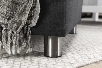Crazy 6-seters Vendbar L-formet X-Large Hjørnesofa i Stoff - Mørkegrå - Møbler - Sofaer - Hjørnesofa