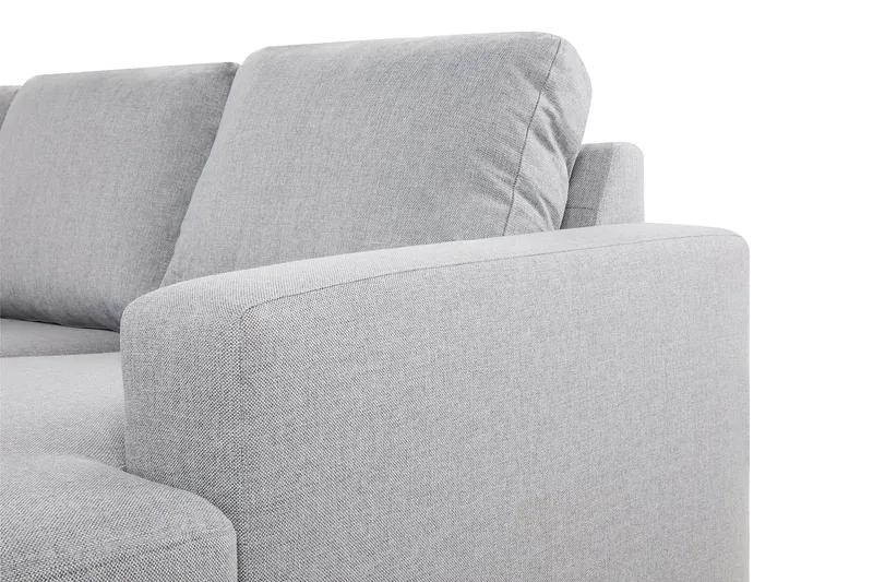 Crazy 6-seters Venstrevendt U-formet XX-Large Sofa med Divan og Sjeselong i Stoff - Grå - Møbler - Sofaer - U-sofa