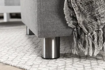 Crazy 6-seters Venstrevendt U-formet XX-Large Sofa med Divan og Sjeselong i Stoff - Grå - Møbler - Sofaer - U-sofa