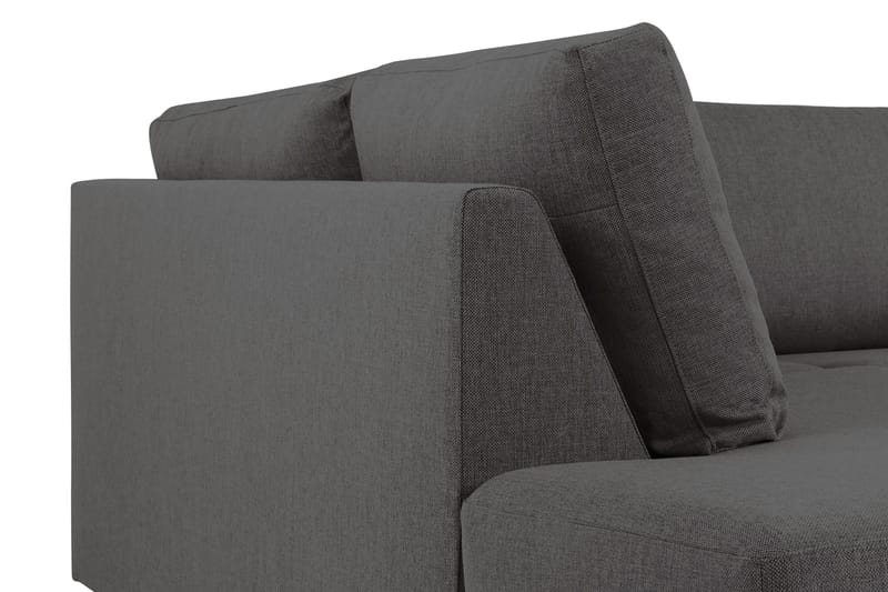 Crazy 6-seters Venstrevendt U-formet XX-Large Sofa med Divan og Sjeselong i Stoff - Mørkegrå - Møbler - Sofaer - U-sofa