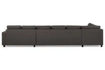 Crazy 6-seters Venstrevendt U-formet XX-Large Sofa med Divan og Sjeselong i Stoff - Mørkegrå - Møbler - Sofaer - U-sofa