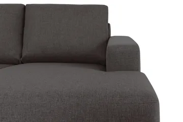 Crazy 6-seters Venstrevendt U-formet XX-Large Sofa med Divan og Sjeselong i Stoff - Mørkegrå - Møbler - Sofaer - U-sofa