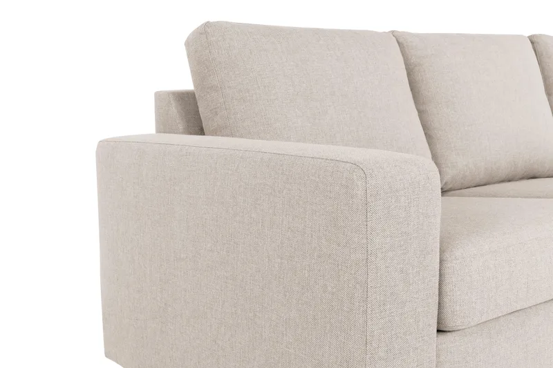 Crazy 7-seters vendbar L-formet ekstra ekstra stor hjørnesofa i stoff - Beige - Møbler - Sofaer - Hjørnesofa