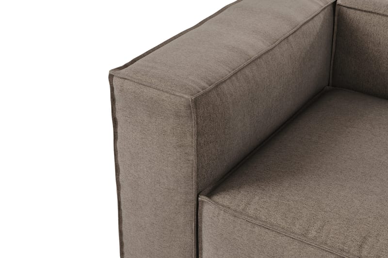 Cubo 2-seters Venstremodul i Stoff 120 cm bred - Grå - Møbler - Sofaer - Modulsofaer - Øvrige moduler for modulsofa