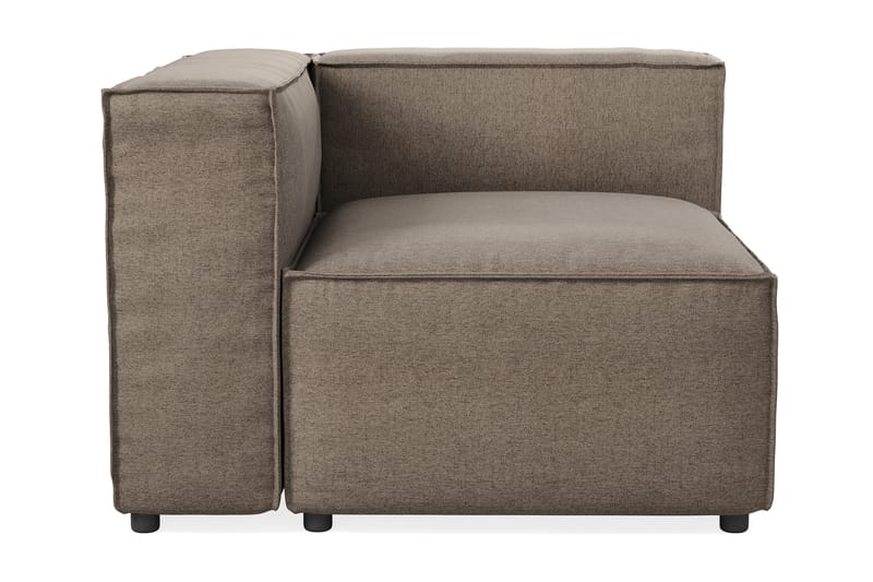 Cubo 2-seters Venstremodul i Stoff 120 cm bred - Grå - Møbler - Sofaer - 2 seter sofa