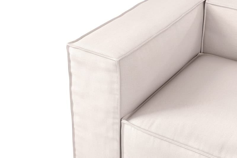 Cubo 2-seters Venstremodul i Stoff 120 cm bred - Lys beige - Møbler - Sofaer - 2 seter sofa