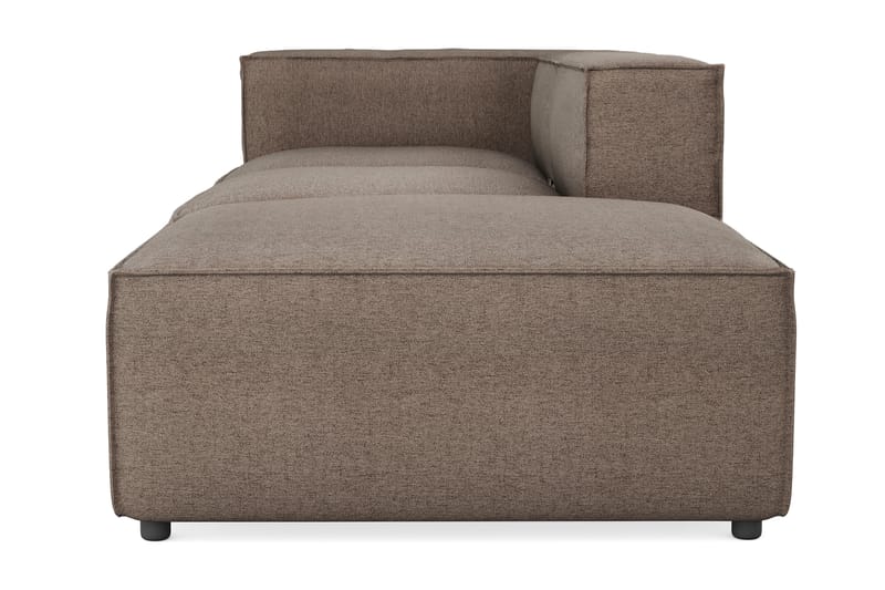 Cubo 3-seters Dyp Modulsofa + Fotskammel i Stoff - Grå - Møbler - Sofaer - Sofa 3 seter