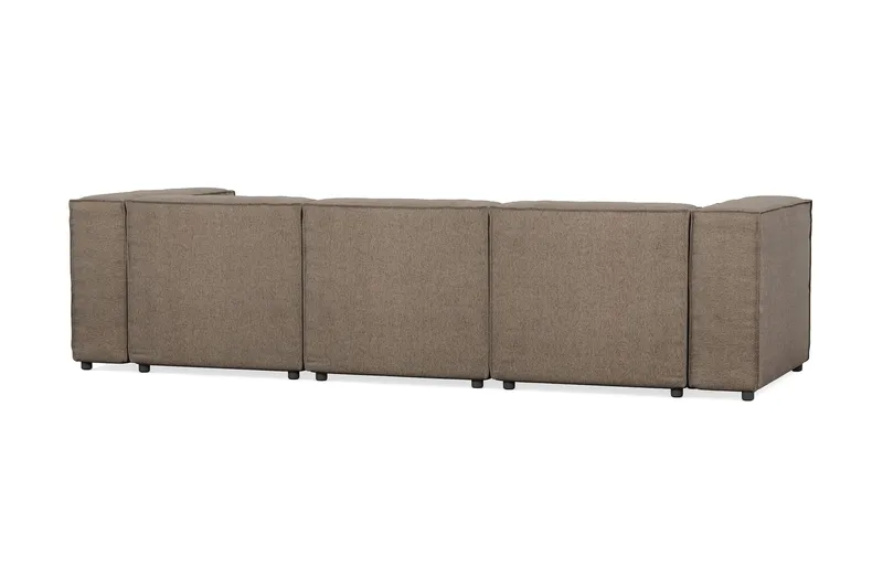 Cubo 4-seters Dyp Modulsofa i Stoff - Grå - Møbler - Sofaer - Sofa 3 seter