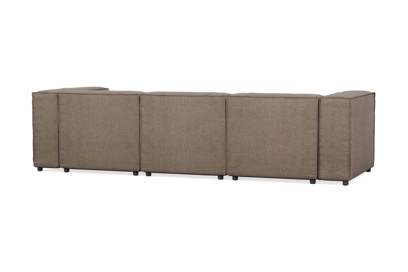 Cubo 4-seters Dyp Modulsofa i Stoff - Grå - Møbler - Sofaer - Sofa 3 seter