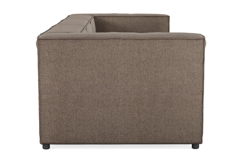 Cubo 4-seters Dyp Modulsofa i Stoff - Grå - Møbler - Sofaer - Sofa 3 seter