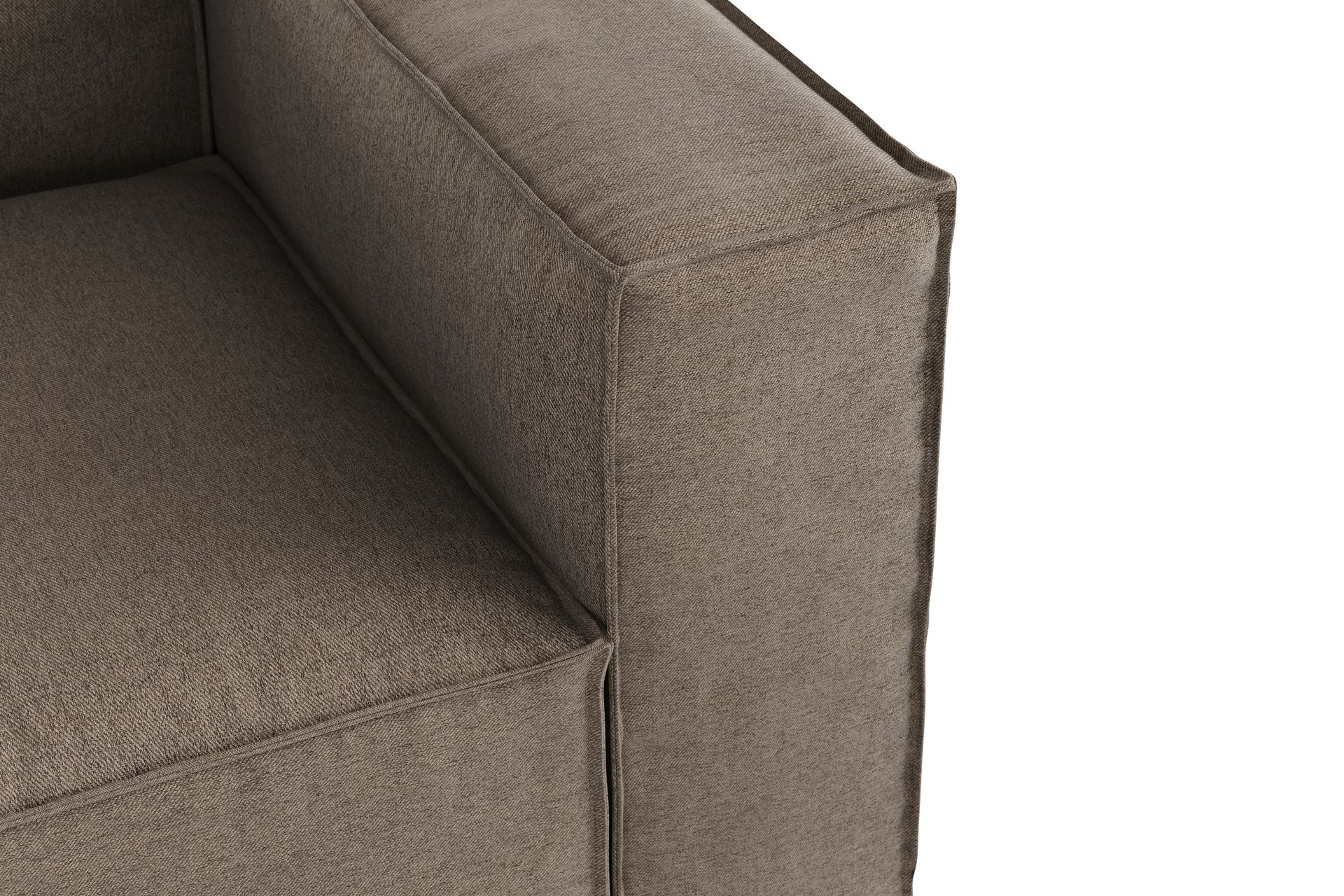 Cubo 4-seters Dyp Modulsofa i Stoff - Grå - Møbler - Sofaer - Sofa 3 seter