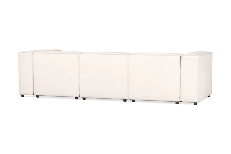 Cubo 4-seters Dyp Modulsofa i Stoff - Hvit - Møbler - Sofaer - Sofa 3 seter