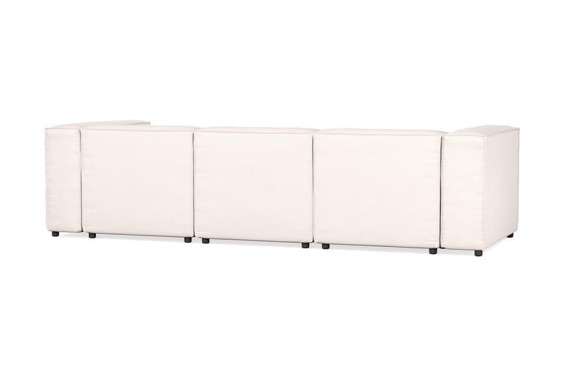 Cubo 4-seters Dyp Modulsofa i Stoff - Hvit - Møbler - Sofaer - Sofa 3 seter
