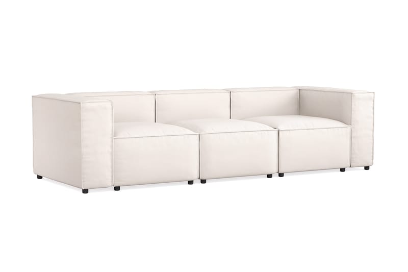 Cubo 4-seters Dyp Modulsofa i Stoff - Hvit - Møbler - Sofaer - Sofa 3 seter