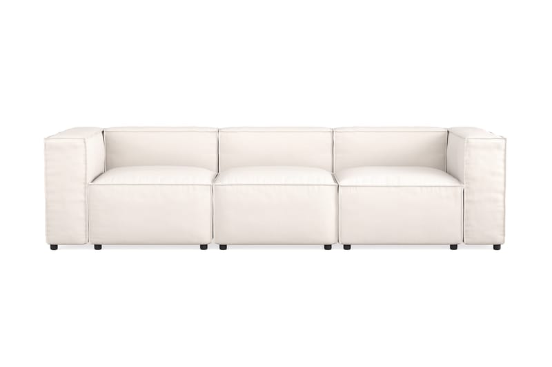 Cubo 4-seters Dyp Modulsofa i Stoff - Hvit - Møbler - Sofaer - Sofa 3 seter
