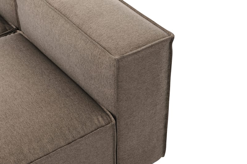 Cubo 5-seters L-formet Dyp Modulhjørnesofa i Stoff - Grå - Møbler - Sofaer - Hjørnesofa